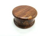 Wooden Herb Grinder 2 Inch - Plain Or Goddess Of Earth