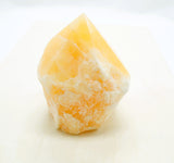 Orange Calcite Polished Points with a Flat Base