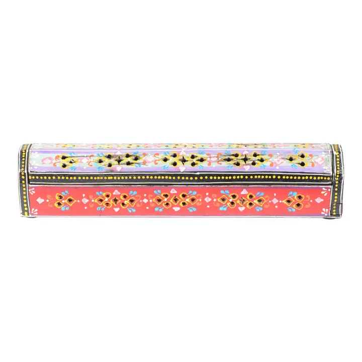 Hand Painted Wooden Incense Burner Box | Coffin Incense Box | Incense Burner