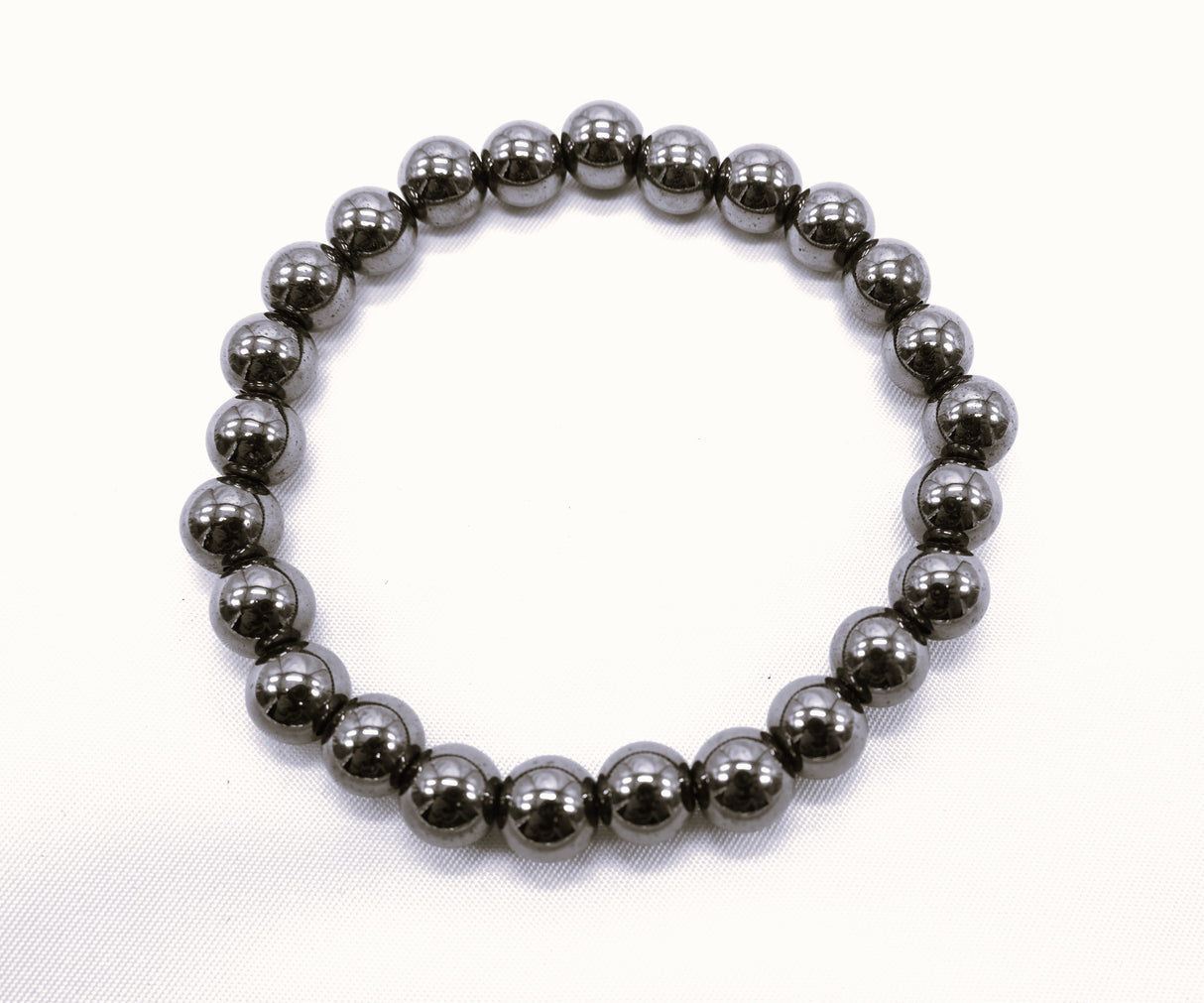 Natural Hematite 8mm Bracelet | Calming and Grounding | Reiki Charged