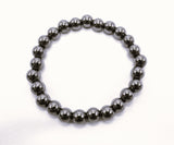 Natural Hematite 8mm Bracelet | Calming and Grounding | Reiki Charged