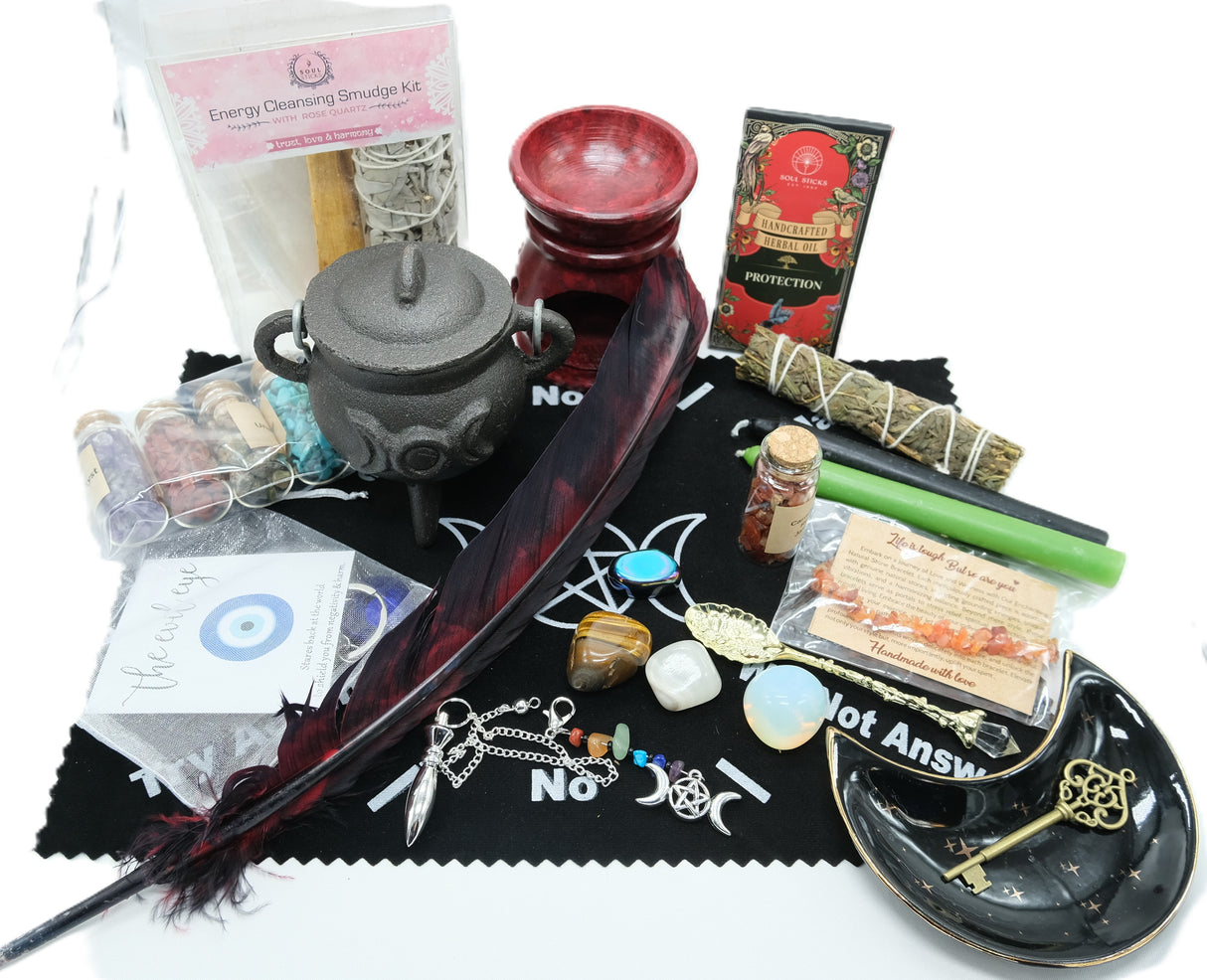 Witch Box Set | Personalized Witchcraft Kit with Crystals, Candles, and More